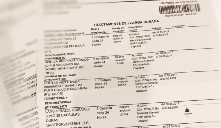 Llum verda per poder emetre la signatura electrònica per emetre ordres de dispensació de medicaments