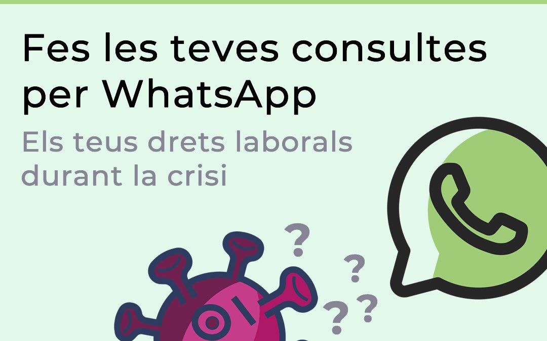 Servei de consultes laborals durant la crisi del Coronavirus
