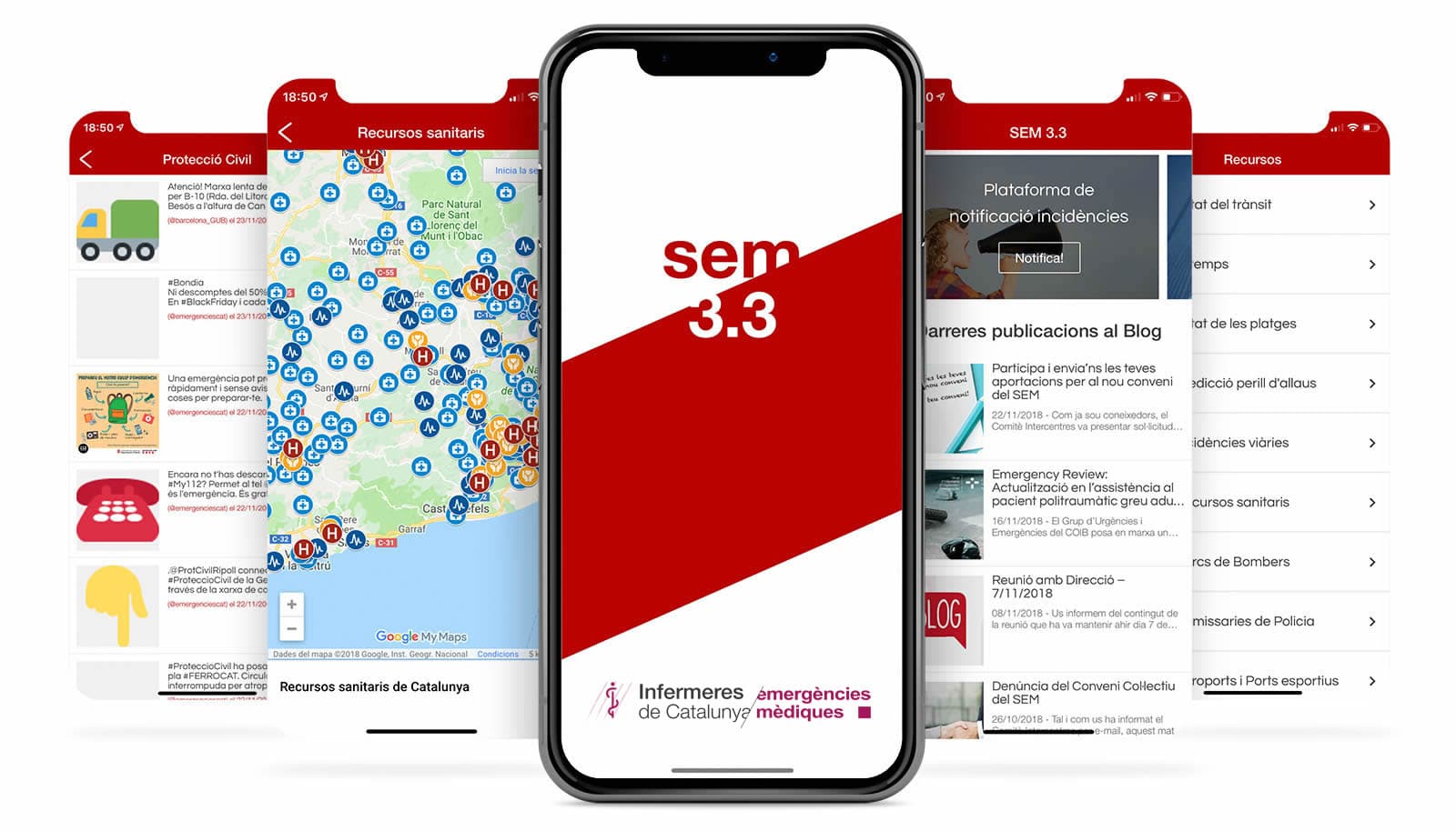 L’app per als professionals de les emergències SEM 3.3 s’actualitza amb nous continguts específics per al COVID-19