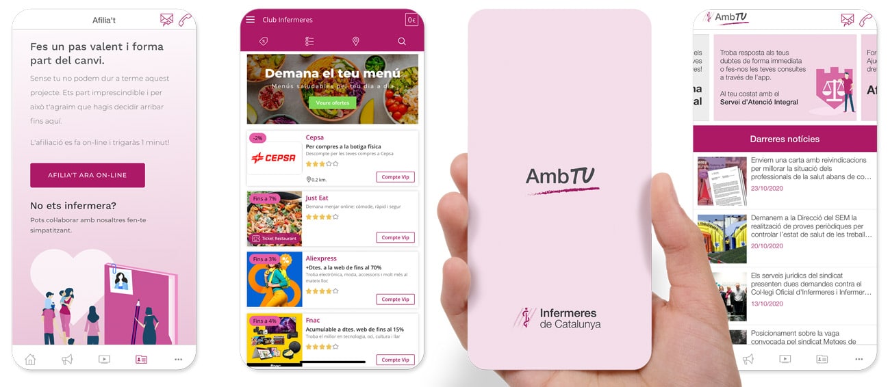 Publiquem l’app «AmbTU» per acostar el sindicat a totes les professionals, siguin o no afiliades.