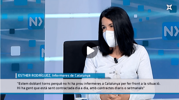 «Estem saturades, treballant en condicions penoses. Moltes ens hauríem d’agafar la baixa, però anem aguantant perquè ens trobem en plena pandèmia. Acabarem petant.» entrevista a La Xarxa Notícies