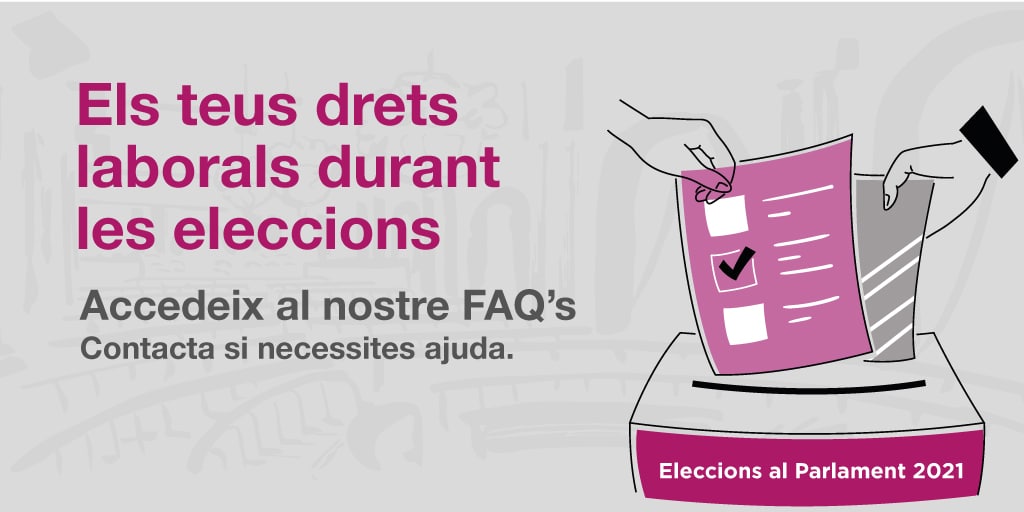 Consulta els teus drets laborals durant les eleccions del 14F
