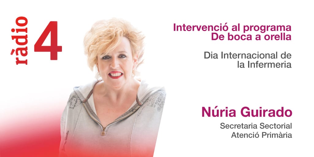Intervenció de Núria Guirado, Secretaria Sectorial d’Atenció Primària, al De boca a orella de Ràdio4.