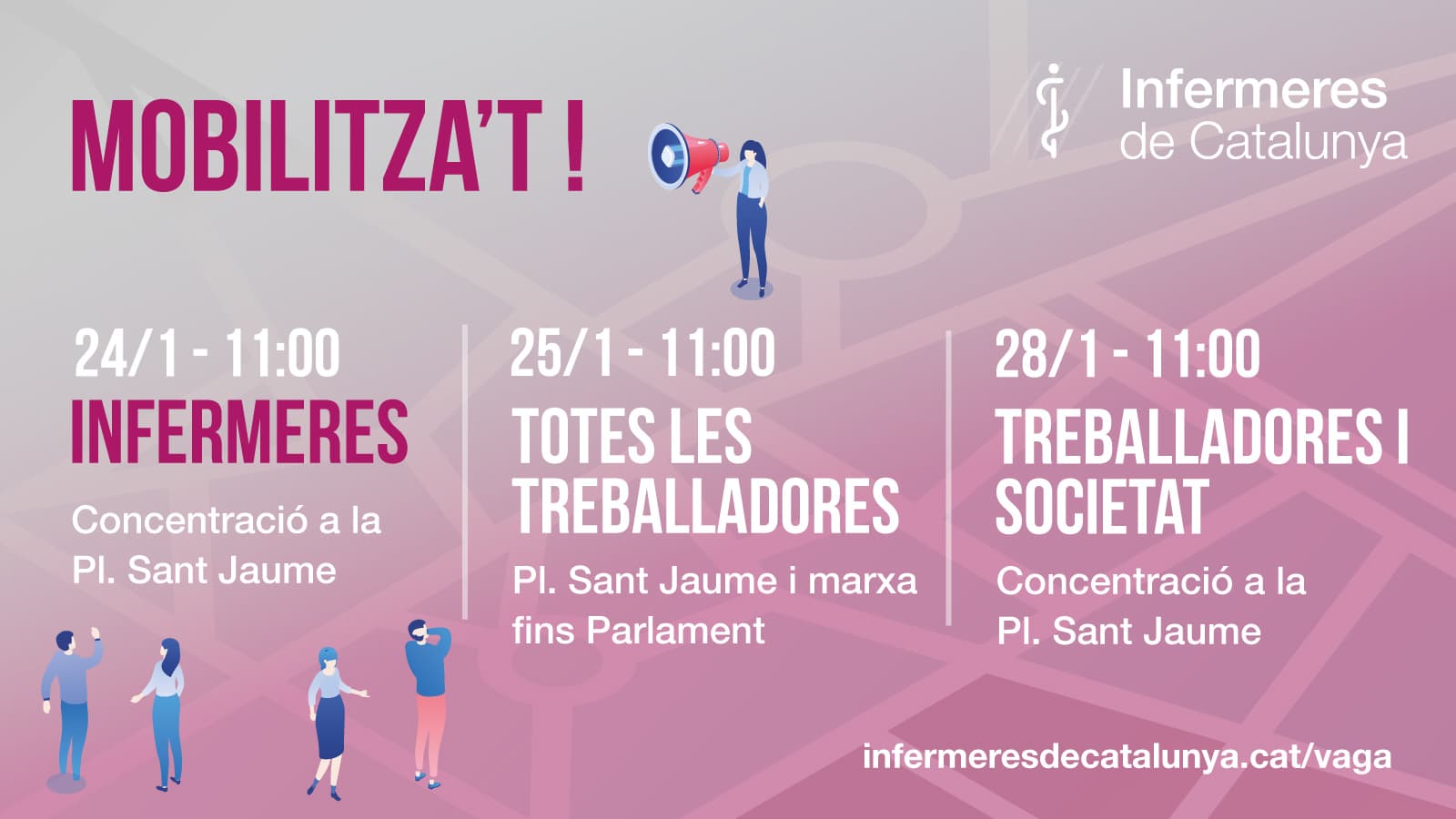 La Mesa Sindical de Sanitat anul·la la seva convocatòria de vaga, però la vaga de sanitat continua vigent pels dies 24 i 25 de gener