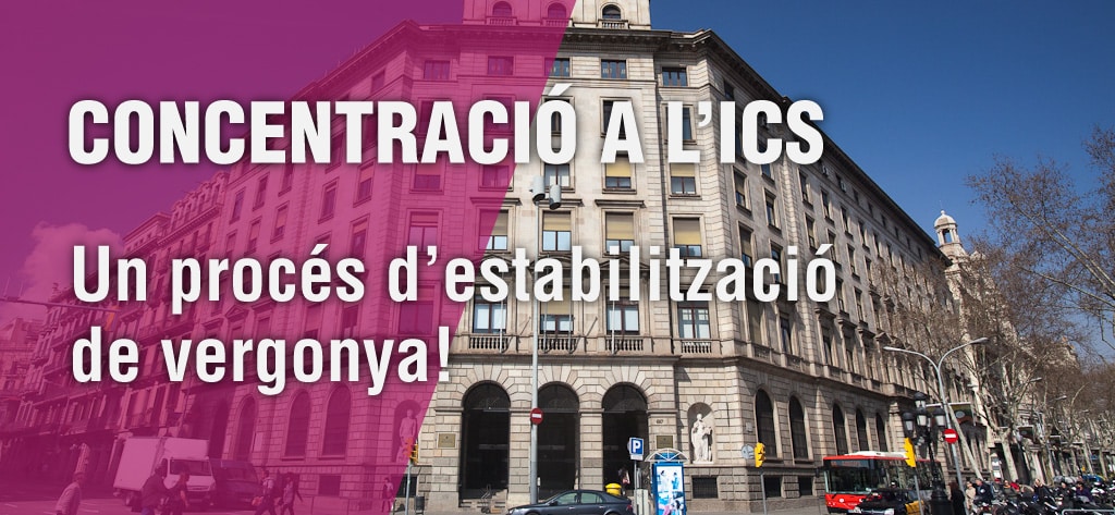Infermeres de Catalunya, SAE i SOM Intersindical convoquem una concentració per mostrar el desconfort amb la gestió de l’ICS del procés d’estabilització