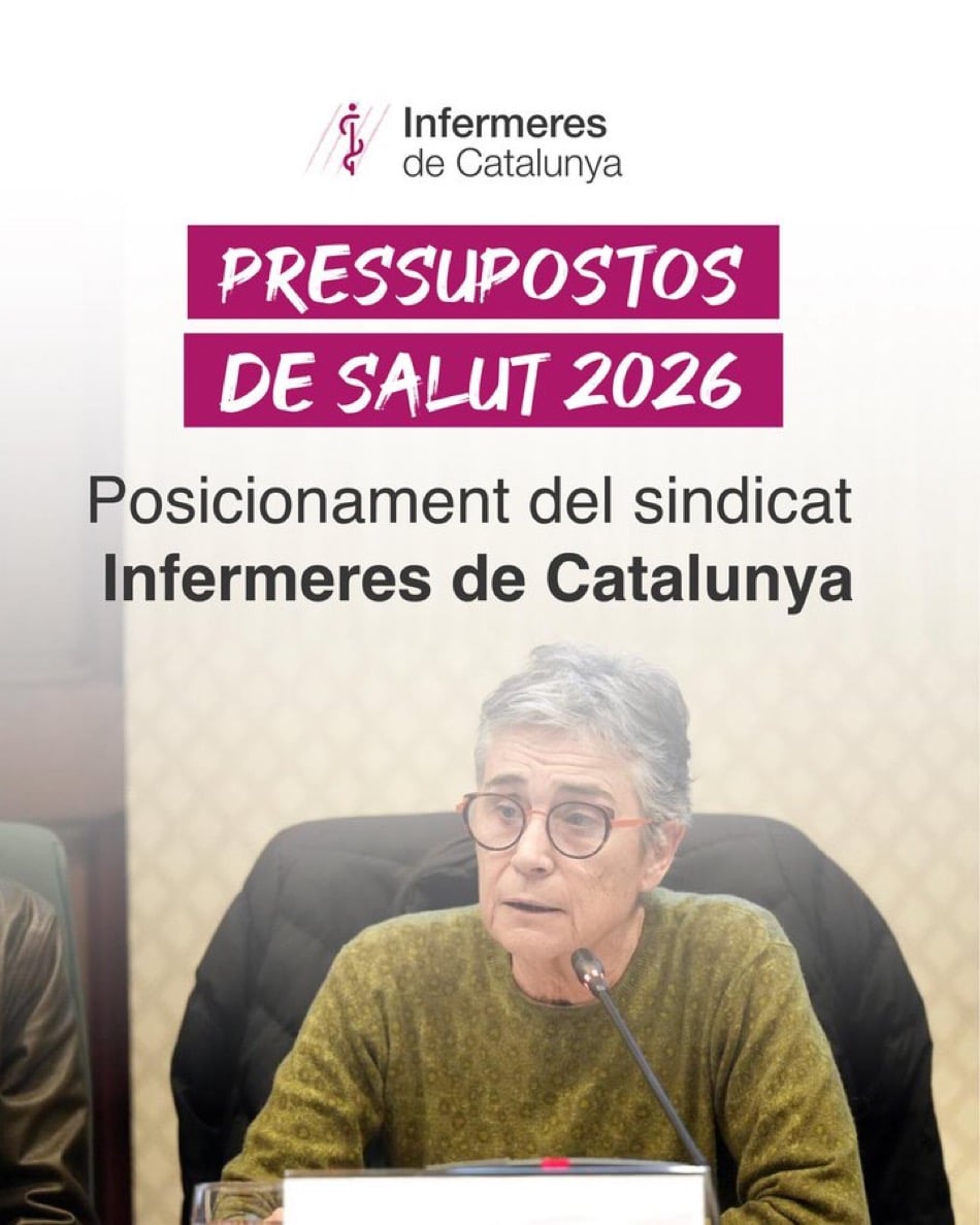 Posicionament d’Infermeres de Catalunya sobre els Pressupostos de Salut 2026